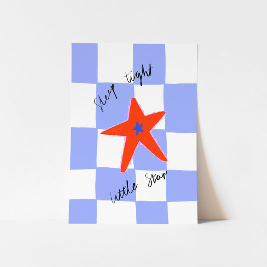 Sleep Tight Little Star / Kids Art Print