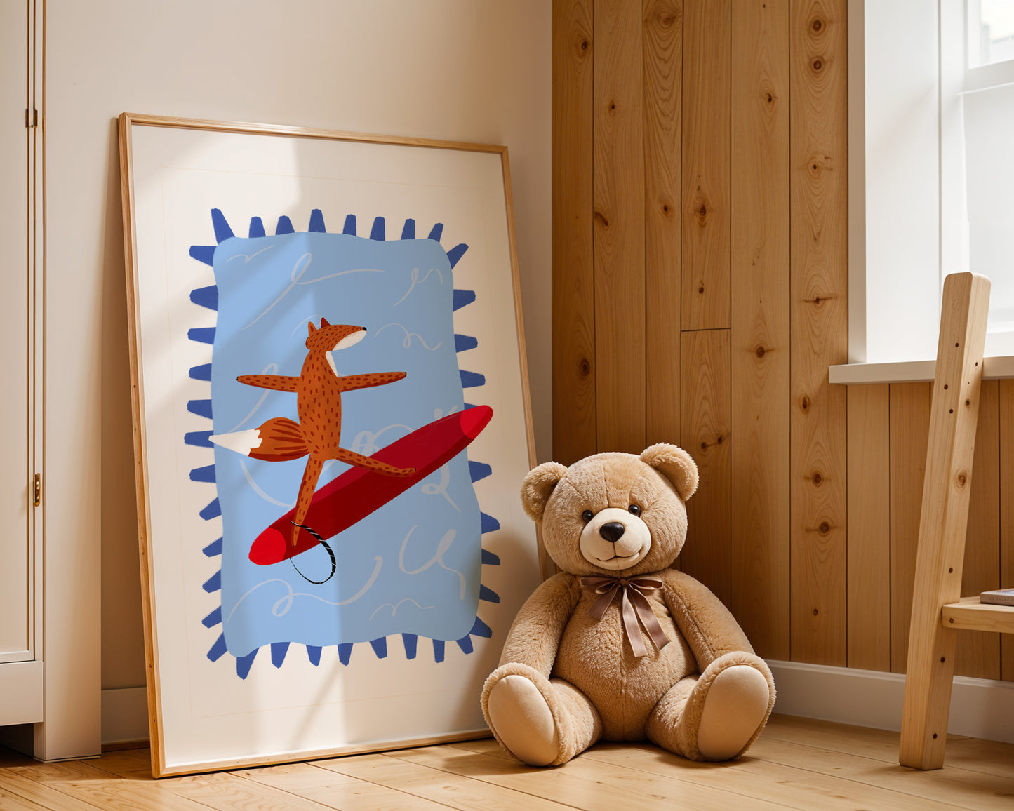 Shredding Waves / Kids Art Print