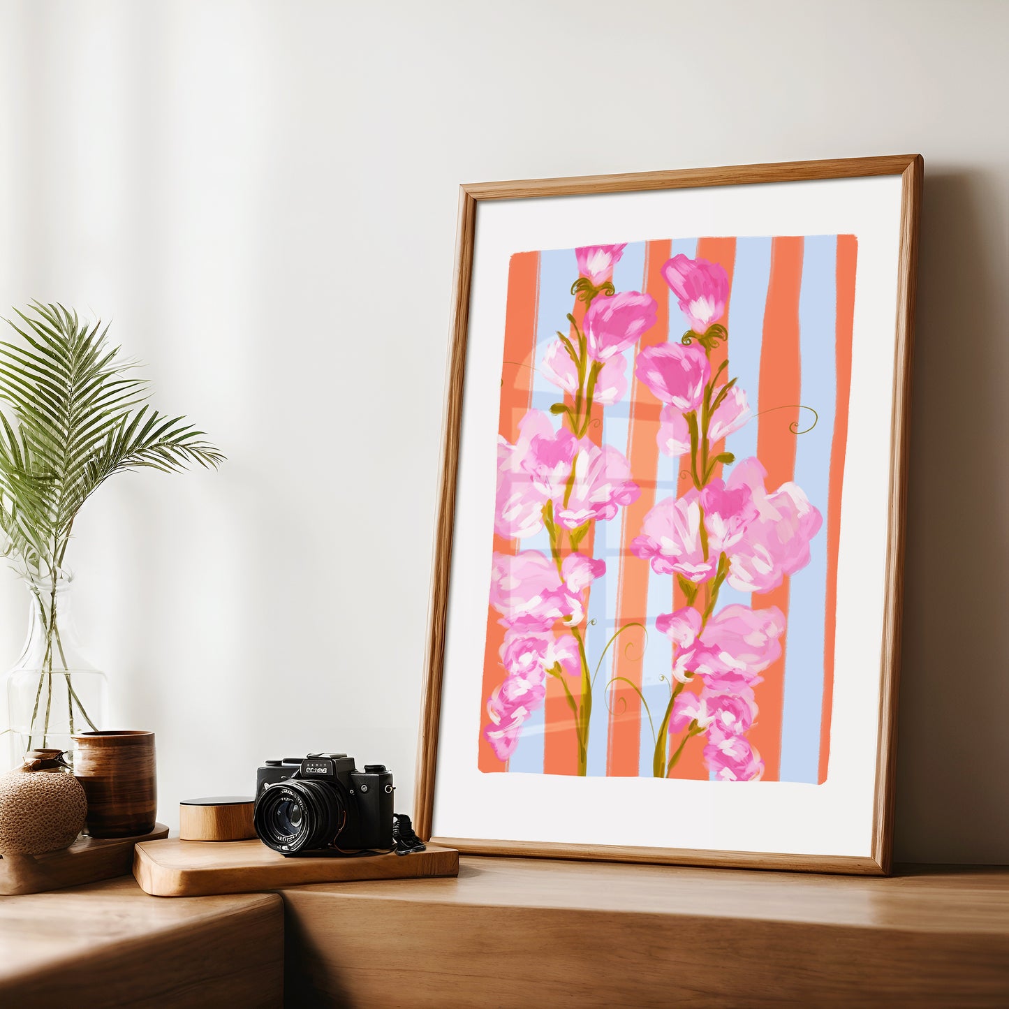 April Birth Flower / Floral Art Print