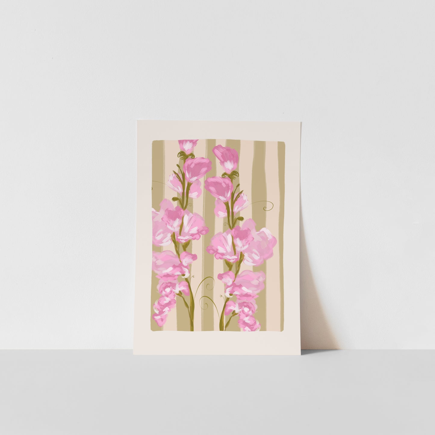 April Birth Flower / Floral Art Print