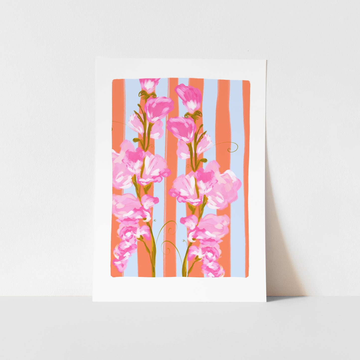 April Birth Flower / Floral Art Print
