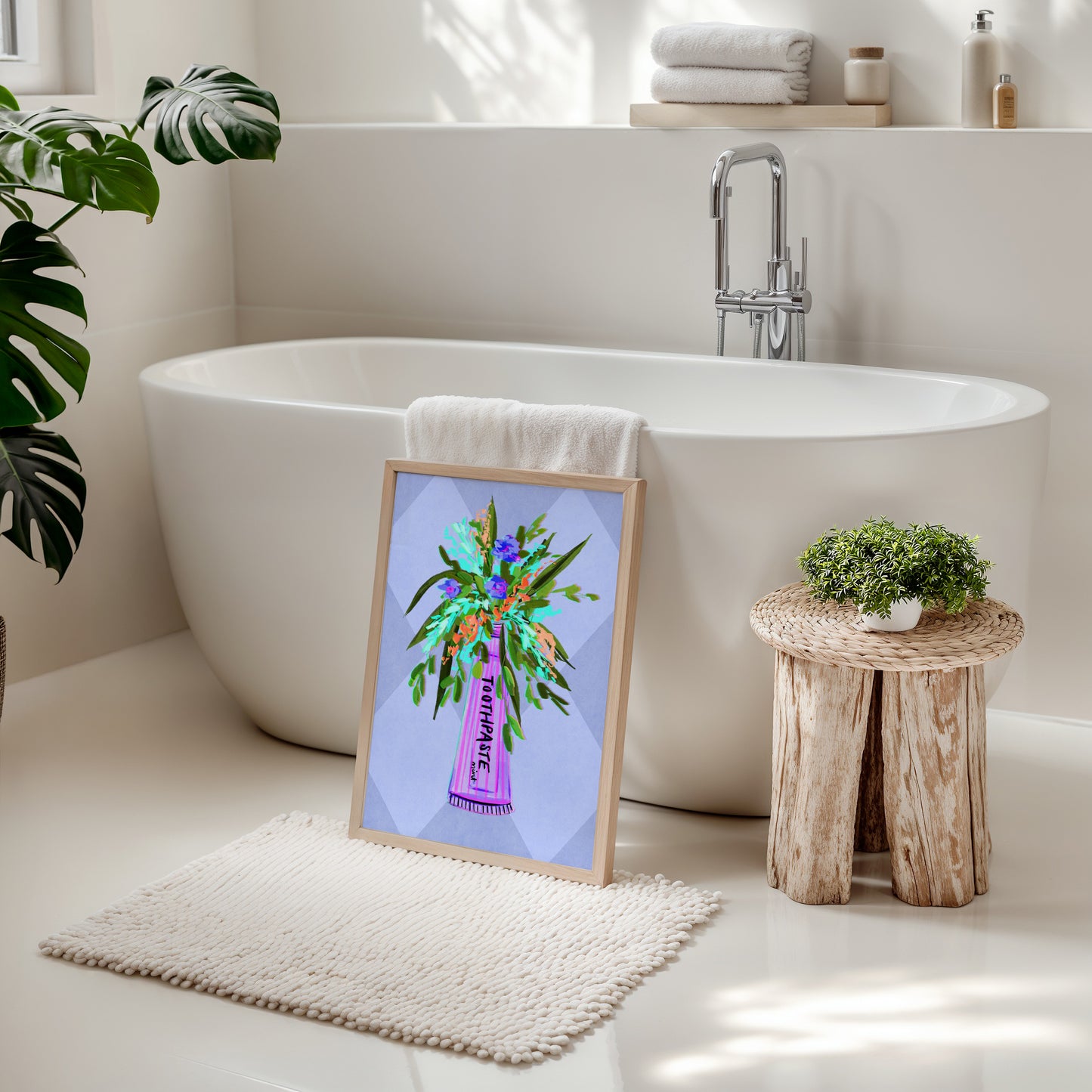Toothpaste / Bathroom Art Print