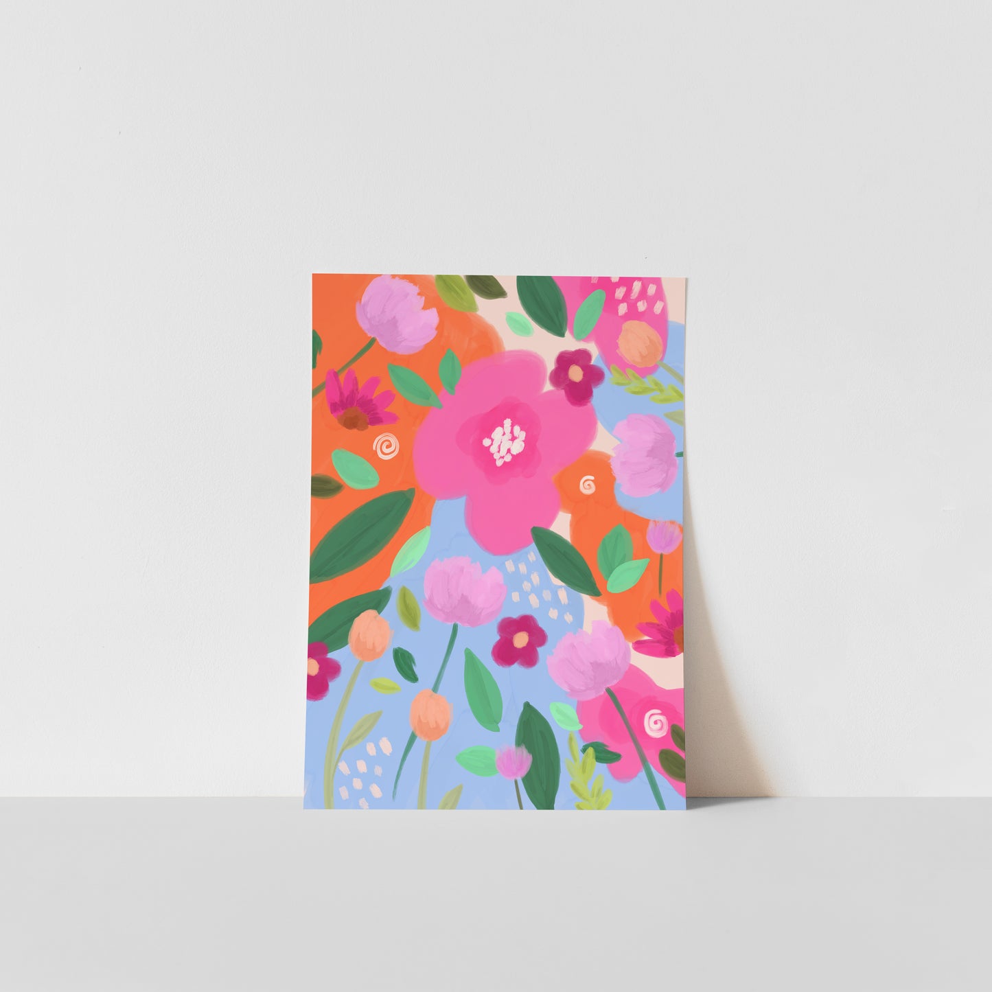 Abstract Flowers / Floral Art Print