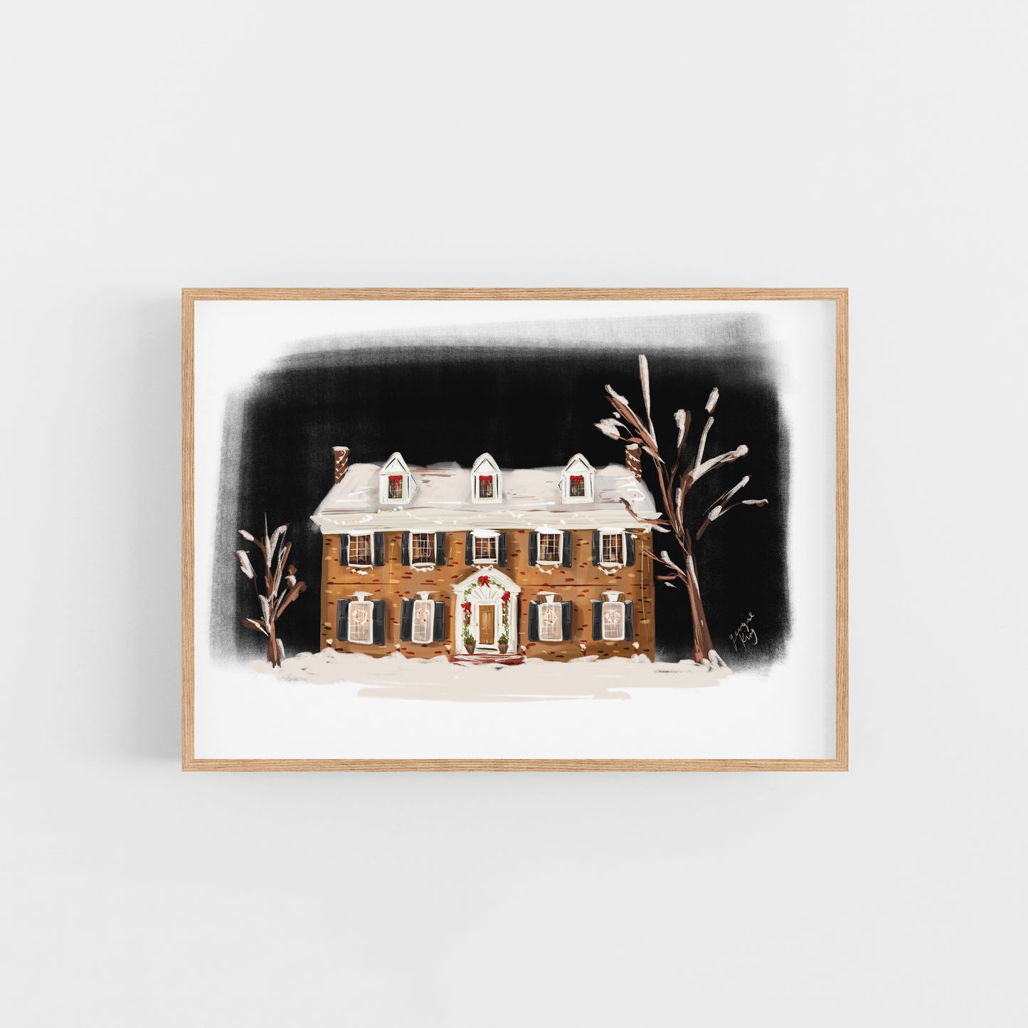 Home Alone House / Winter Art Print